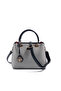 Black - Black Houndstooth Plaid Women's Handbag Sp1272 - 5
