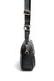 Black - Women's Crossbody Bag with Black Logo Sp1280 - 3
