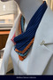 Summer Colorful Square Pattern Luxury Pleated Bandana Scarf - 7