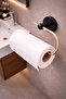 Adhesive Gold Solo Towel Holder Wall Mounted No Drilling Required Bathroom Towel Rack S-110 - 3