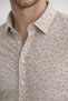 Men's Beige Floral Print Short Sleeve Regular Fit Summer Shirt, Pack of Cotton - 4