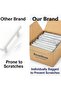 14 Pack 5 Inch Cabinet Pulls Matte White Stainless Steel Kitchen Drawer Handles Cupboard Vanity Dres - 2