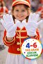 April 23, 4-6 Years Old White Stretch Fabric Children's Marching Band Performance Pantomime Gloves 1 Pair Stretchy Polyester