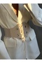 Elastic Women's Belt with Eyelet Detail, Jacket Belt, Shirt Belt, Dress Belt - 5