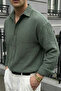 Yurin Men's Premium Muslin 100% Cotton Oversize Nefti Long Sleeve Shirt - 8