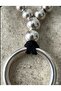 Bohem Metal Ring, Nickel Beads, S Suede Thread (Ayd) Necklace - 6