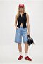 Women's Willy Lux Touch Sleeveless Front Invisible Zipper Piece Black Knitted Blouse - 3