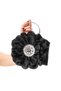 Valentina |   Silver Metal D Strappy Flower Bag Clutch Bag Evening Dress Casual Stylish Women's Bag Si - 4