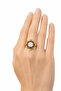 Natural Stone Brass Ring - 2
