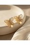 Masumiyet Füsun Earring Gold Plated – Vintage Butterfly Earring - 3