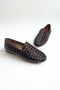 Brown Knitted Flat Sole Women's Shoes P9040 - 3