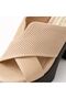 Women's Platform Heels Slipper – Cross-Strapped Orthopedic Sole Casual Stylish Slipper - 4
