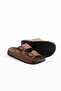Men's Orthopedic Slipper Stitched Faux Leather – Non-Slip Stretchy Comfortable Sole Casual Stylish - 4