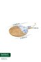 Bamboo m Gura - Round Cutting Board Made of Mango Wood Rose - 4