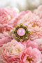 Natural Stone Brass Ring - 3