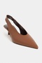 Lunix Taba Matte Pointed Toe Slingback Stiletto Heel U Women's Shoes - 6