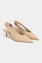 Lunix Ten Matte Pointed Toe Slingback Stiletto Heel U Women's Shoes - 4