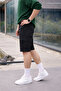 Men's Trend High Waist Long Black Cargo Pocket Shorts - 5