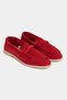 Bery Red Genuine Suede Leather Flat Sole Women's Loafers - 4