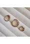 Xuping Gold 3-Piece Baguette Stone Earring Combination - 3