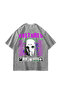 Vultures Printed Oversized Unisex Washable White Tshirt