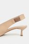 Lunix Ten Matte Pointed Toe Slingback Stiletto Heel U Women's Shoes - 6