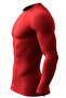 Men's Pro Compression Moisture-Wicking Athletic Long Sleeve Raglan Sleeve Sports T-Shirt - 3