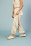 Linen Mixed Balloon Pants - 2