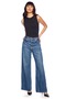 Women's Slim Fit Basic T-Shirt – Double Layered Gathering Black Top - 2