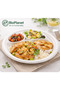 9" 3CP Round Plate - 15PCS Sleeve - Biodegradable Bagasse Tableware - 4