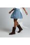 Brown Suede Genuine Leather Bellows Comfortable Women's Daily Boots - 3