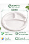 10" 3CP Round Plate - 15PCS Sleeve - Biodegradable Bagasse Tableware - 3