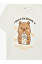 تي شيرت قطني بأكمام قصيرة وياقة دائرية من Teddy Bear مطبوع - 5