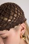 Tinos Hand Knitted Bitter Brown Hat - 8
