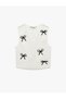 26Yy59000145 Ecru Women's Sleeveless T-Shirt 6Sal30022Ik - 3