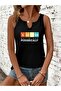 Women's Sarcasm Printed Half V-Neck Sleeveless Regular Fit Casual T-Shirt - 2