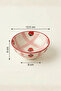 4-Piece Ceramic Oval Breakfast Sauce Bowl, Jam Bowl, Presentation Bowl Set, Strawberry Series Mit1331 - 2