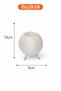 Oval Night Lamp Lavender Purple Color Modern Decorative Lampshade Tripod Stand Table Lamp Lumina - 3