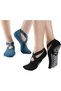 Yoga Socks for Women 3 Pairs of Non-Slip Pilates Sock Grippers - 2