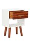 Bedside table, 40x30x57 cm, solid acacia wood, - 3