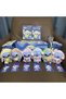 Stitch Plush Doll Keychain for Girls & Kids 18cm Cute "Eat Before Sleep" Stitch in Blue Hood & Donut - 5