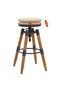 Bar stools, 2 pcs., solid fir wood - 3