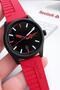 Silicone Cord 50 Mt Water-Resistant Sport Case 2 Years Warranty Men's Wristwatch Rv.Bk.G2S