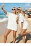 2-Pack of Oversized Women's T-Shirts 100% Cotton – Crew Neck, Soft Fabric, Sports Combination - 3
