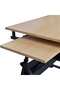 Tilting drafting table with two drawers and stool - 6