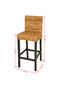 Bar stools, 2 pcs., abaca - 5