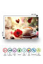 Rose, Coffee and Heart Themed Tempered Glass Cutting Board 30X40 cm Size Uv Printing - Bckt004 - 7