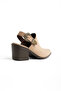 Camel Mink Matte Suede Buckled Embroidered Closed Front Open Back Western Cowboy Sandals Shoes - 3