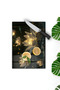 Golden Sparkling Lotus Flower Patterned Tempered Glass Cutting Board 30X40 cm Size Uv Printing - Bckt005 - 3