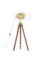 Tripod floor lamp, 97 cm, solid mango wood - 4